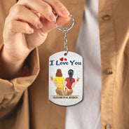 Merci pour tous les orgasmes Backside - Anniversaire, cadeau amusant pour couples, famille - Porte-clés en aluminium personnalisé