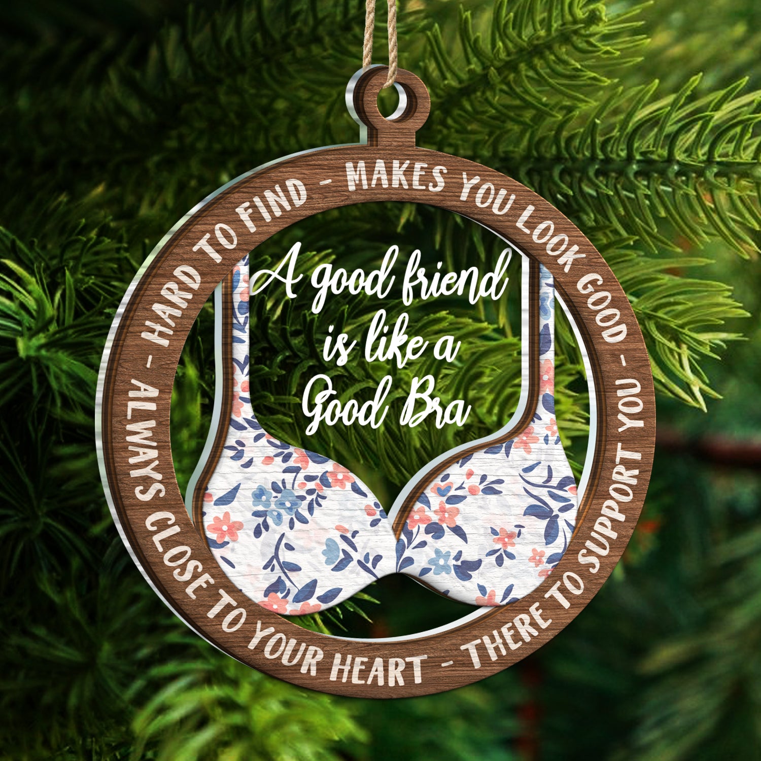 A Good Friend Is Like A Good Bra - Christmas Gifts For Best Friends, B -  Wander Prints™