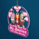 Another Year As My Bestie - Christmas Gifts For Besties, Friends - Personalized Custom Shaped Acrylic Ornament