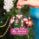 Another Year As My Bestie - Christmas Gifts For Besties, Friends - Personalized Custom Shaped Acrylic Ornament