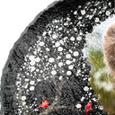 Photo personnalisée « Je suis toujours avec toi » - Cadeau commémoratif pour la famille et les amis - Pierre commémorative circulaire personnalisée pour jardin