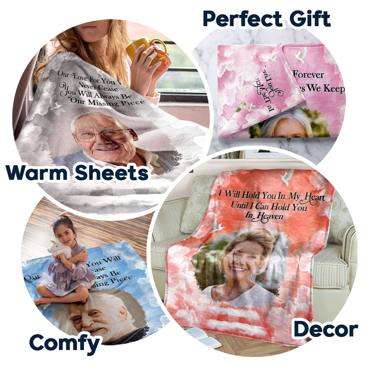 Custom Photo If Love Could Have Saved You - Memorial Gift For Family, Siblings, Friends - Personalized Fleece Blanket