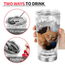 Custom Photo In Loving Memory - Memorial Gift For Family, Siblings, Friends, Dog Lovers, Cat Lovers - Personalized Tumbler