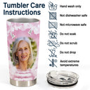 Custom Photo In Loving Memory - Memorial Gift For Family, Siblings, Friends, Dog Lovers, Cat Lovers - Personalized Tumbler