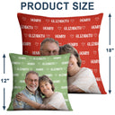 Custom Photo Couple And Name - Gift For Couples, Husband, Wife - Personalized Pillow
