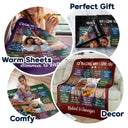 Custom Photo 12 Reasons Why I Love You - Birthday, Anniversary Gift For Spouse, Husband, Wife, Couple - Personalized Fleece Blanket