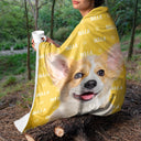 Custom Photo Human And Pet Name - Gift For Dog Lovers, Cat Lovers, Family - Personalized Fleece Blanket