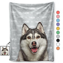 Custom Photo Human And Pet Name - Gift For Dog Lovers, Cat Lovers, Family - Personalized Fleece Blanket