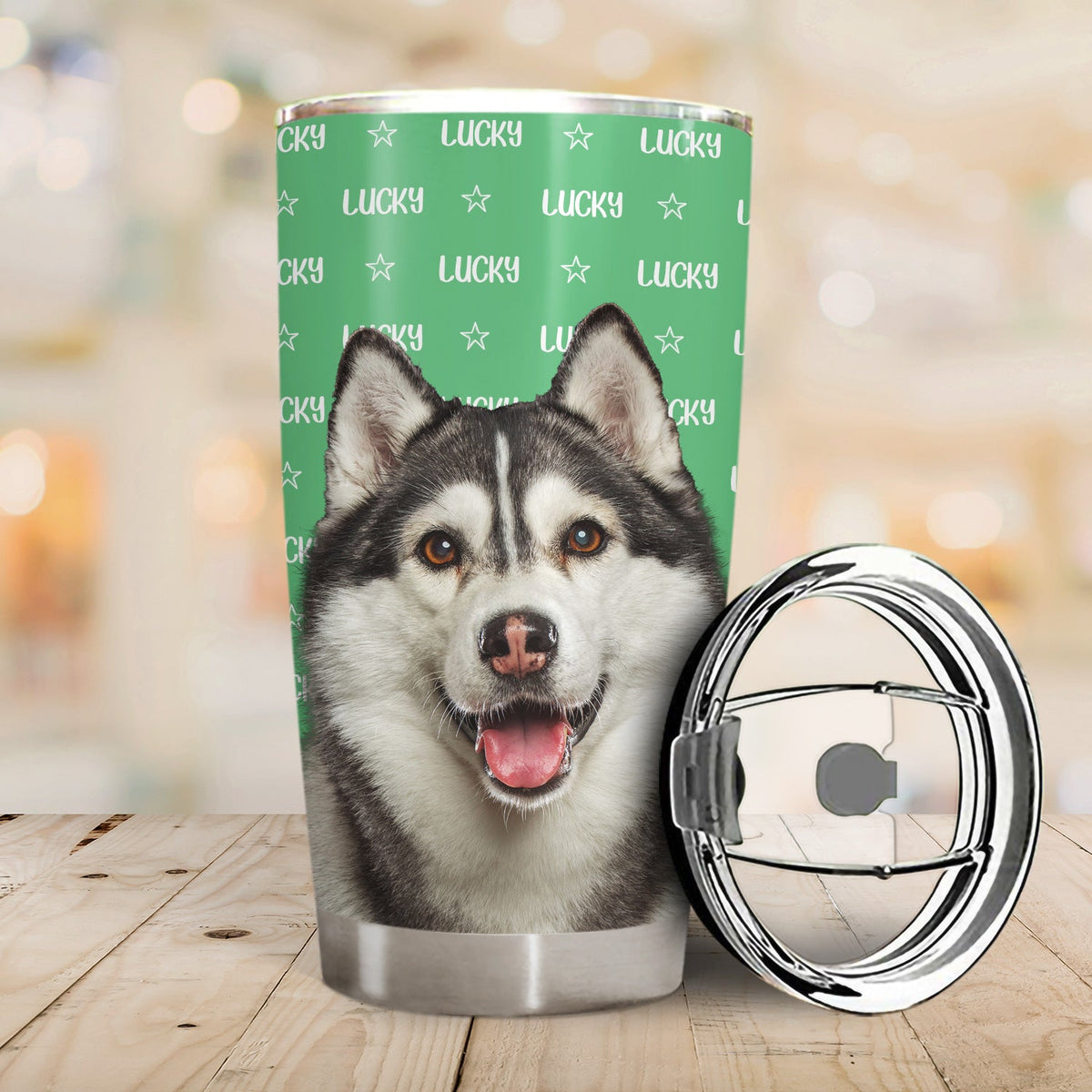 Custom Photo Baby Name Pet Name - Gift For Kids, Grandchildren, Dog Lovers, Cat Lovers - Personalized Tumbler