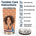 Custom Photo Baby Name Pet Name - Gift For Kids, Grandchildren, Dog Lovers, Cat Lovers - Personalized Tumbler