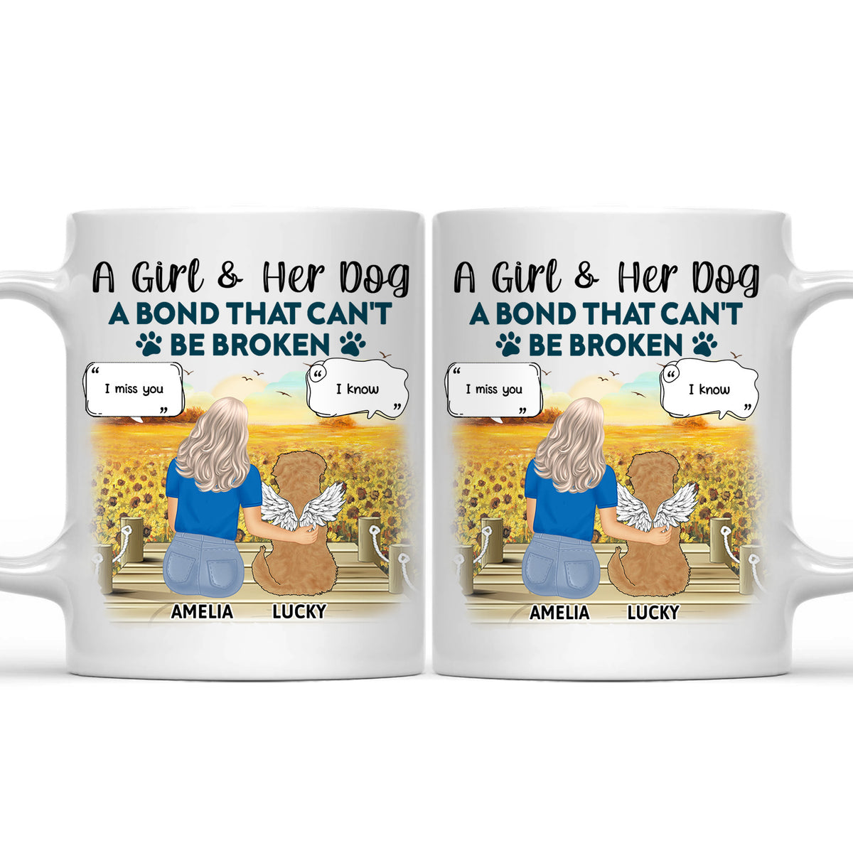 Dog Mom Mug, A Girl and Her Dog Mug