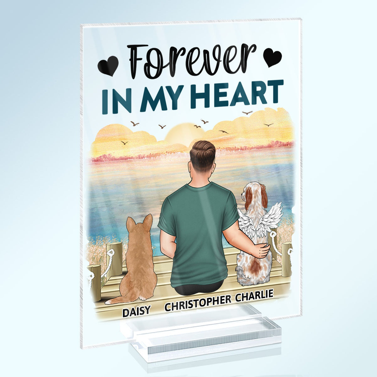 A Bond That Can't Be Broken - Gift For Dog Lovers, Dog Mom, Dog Dad - Personalized Vertical Rectangle Acrylic Plaque