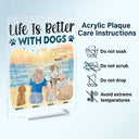 A Bond That Can't Be Broken - Gift For Dog Lovers, Dog Mom, Dog Dad - Personalized Vertical Rectangle Acrylic Plaque