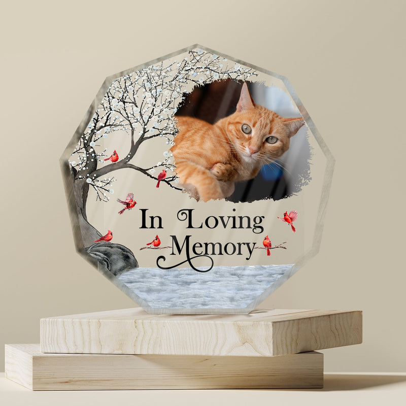 Custom Photo I'm Always With You - Memorial Gift For Family, Friends - Personalized Nonagon Shaped Acrylic Plaque