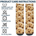 Custom Photo Funny Face Pattern - Gift For Him, For Her, Dog Lovers, Cat Lovers, Family - Personalized Socks