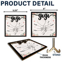 Hand In Hand - Gift For Mom, Mother, Grandma, Parents - Personalized 2-Layered Wooden Plaque With Stand