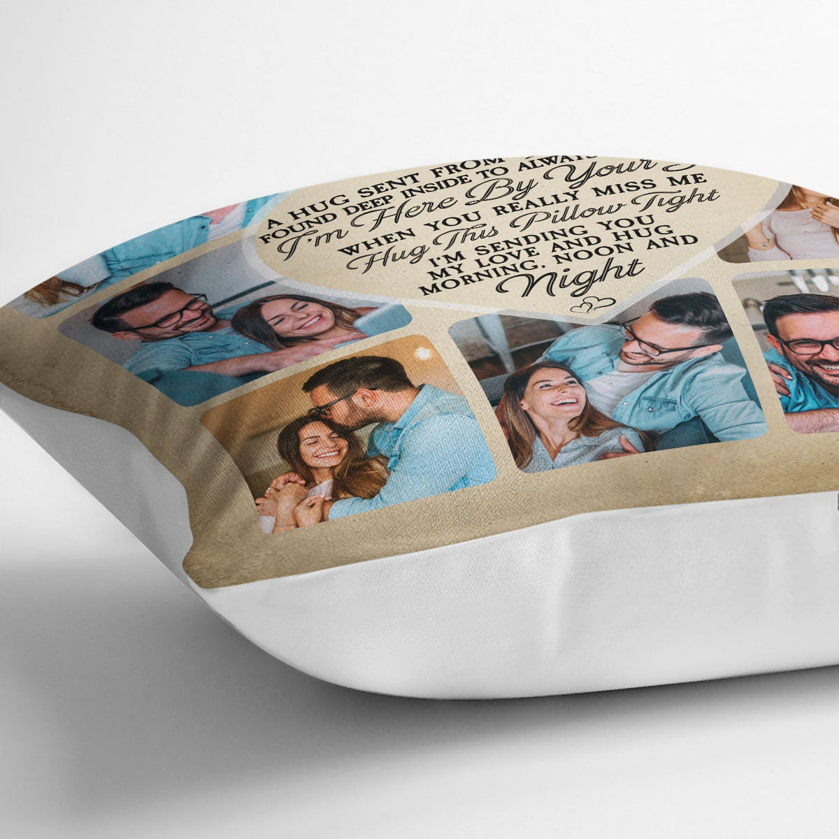 Photo personnalisée pour toujours vous rappeler que je suis là à vos côtés - Cadeau commémoratif pour la famille, maman, papa, frères et sœurs, amis - Oreiller personnalisé