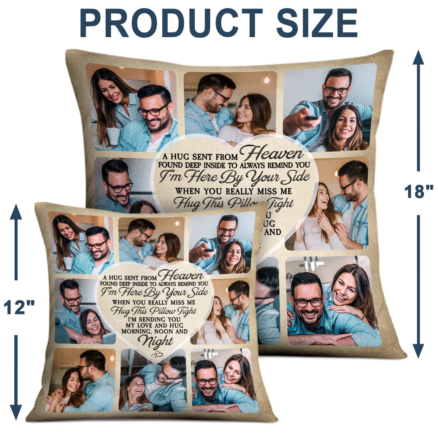 Custom Photo Always Remind You I'm Here By Your Side - Memorial Gift For Family, Mom, Dad, Siblings, Friends - Personalized Pillow