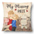 My Missing Piece Cartoon - Gift For Old Couples, Husband, Wife - Personalized Pillow