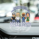 You Are The Reason I Don't Punch People At Work - Funny, Anniversary, Birthday Gifts For Colleagues, Coworker, Besties - Personalized Acrylic Shaking Stand