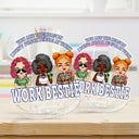 You Are The Reason I Don't Punch People At Work - Funny, Anniversary, Birthday Gifts For Colleagues, Coworker, Besties - Personalized Acrylic Shaking Stand