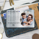 Custom Photo The Day You Became My Dad - Gift For Dad, Father, Grandad, Husband - Personalized Aluminum Wallet Card