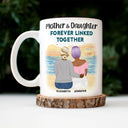 Mother And Daughters Forever Linked Together - Gift For Mom, Mother, Grandma - Personalized Mug