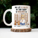 My Life Is Ruled By A Tiny Furry Overlord - Gift For Cat Lovers, Cat Mom, Cat Dad - Personalized Mug