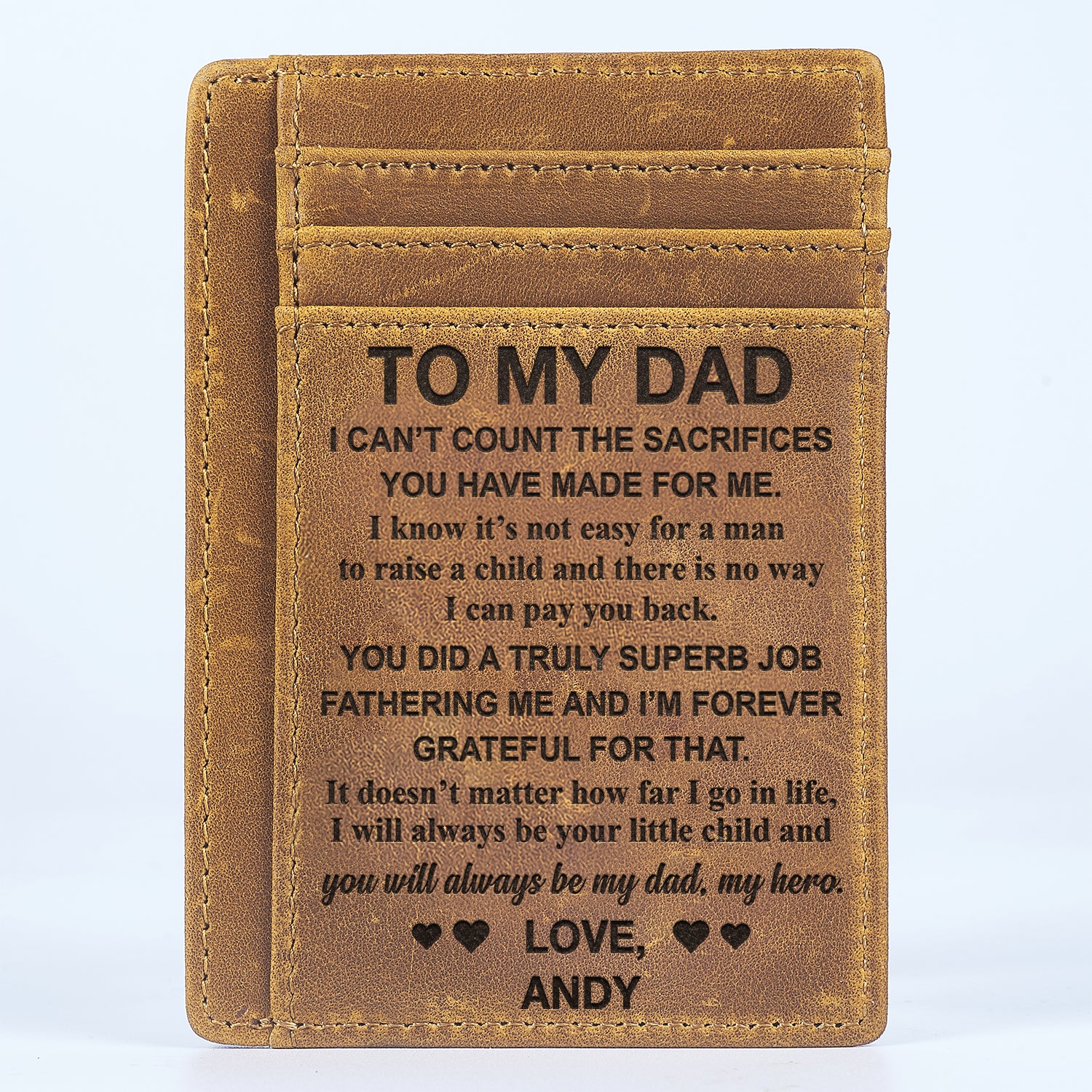 You Did A Truly Superb Job - Gift For Dad, Father, Grandpa - Personalized Card Wallet