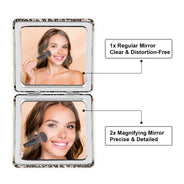 Voici donc votre rappel - Cadeau pour femme, fille, maman - Miroir compact carré personnalisé