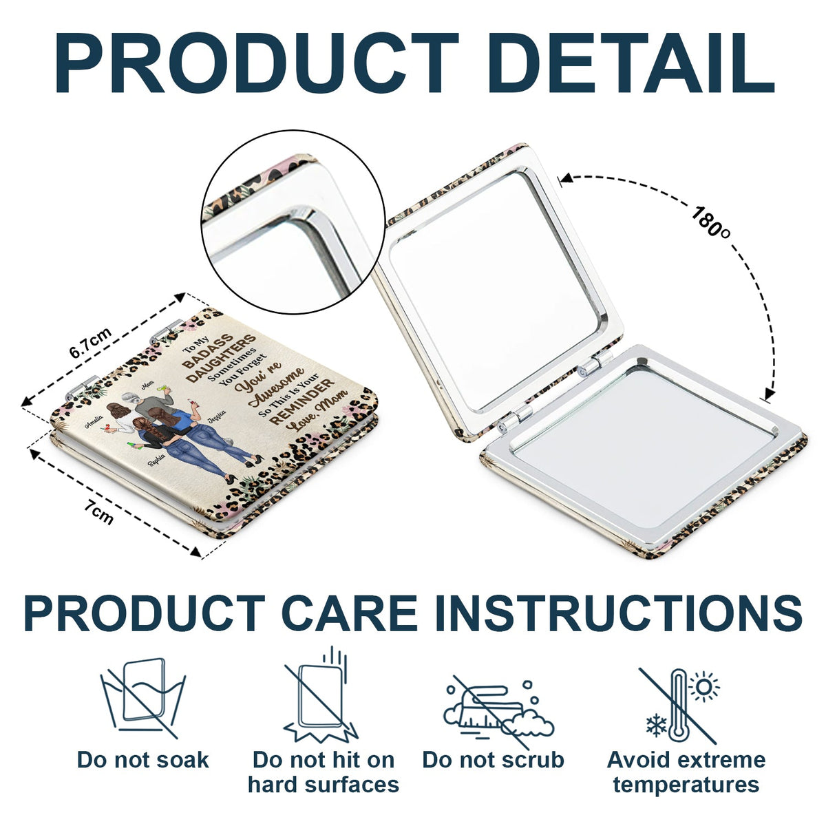 So This Is Your Reminder - Gift For Women, Daughter, Mom - Personalized Square Compact Mirror