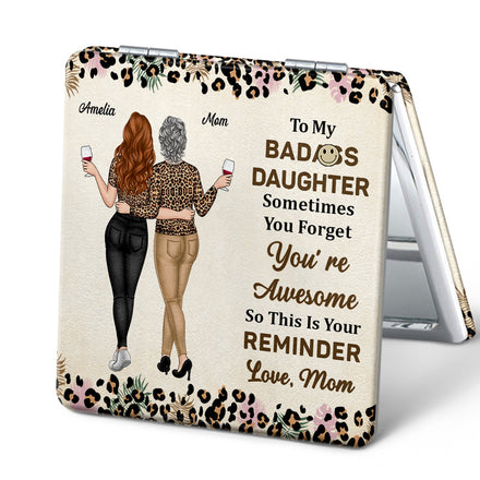 Voici donc votre rappel - Cadeau pour femme, fille, maman - Miroir compact carré personnalisé