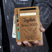 I Met You I Loved You - Gift For Couples, Husband, Wife - Personalized Card Wallet