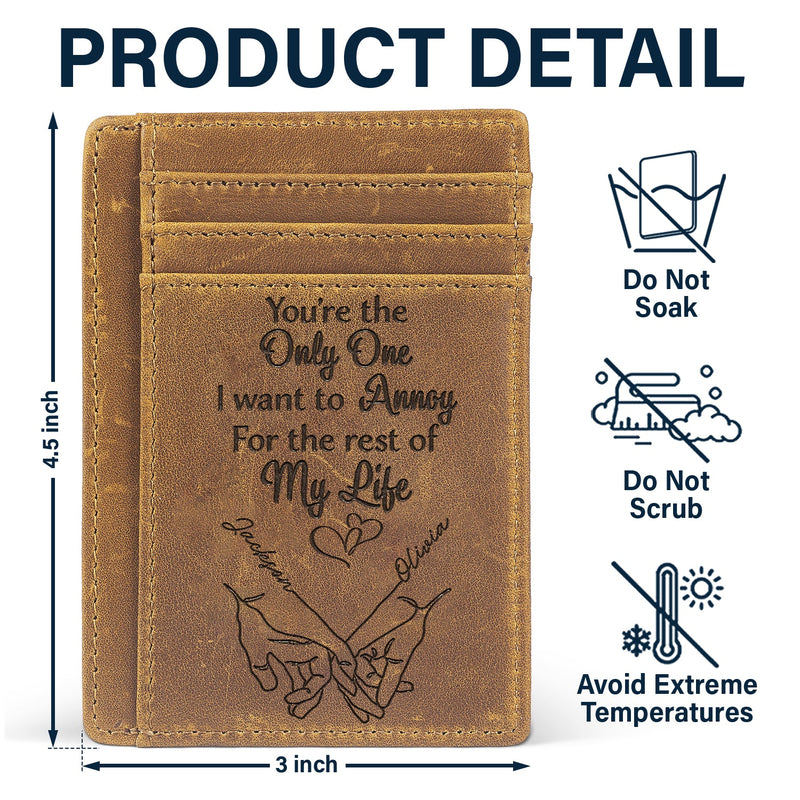 I Met You I Loved You - Gift For Couples, Husband, Wife - Personalized Card Wallet