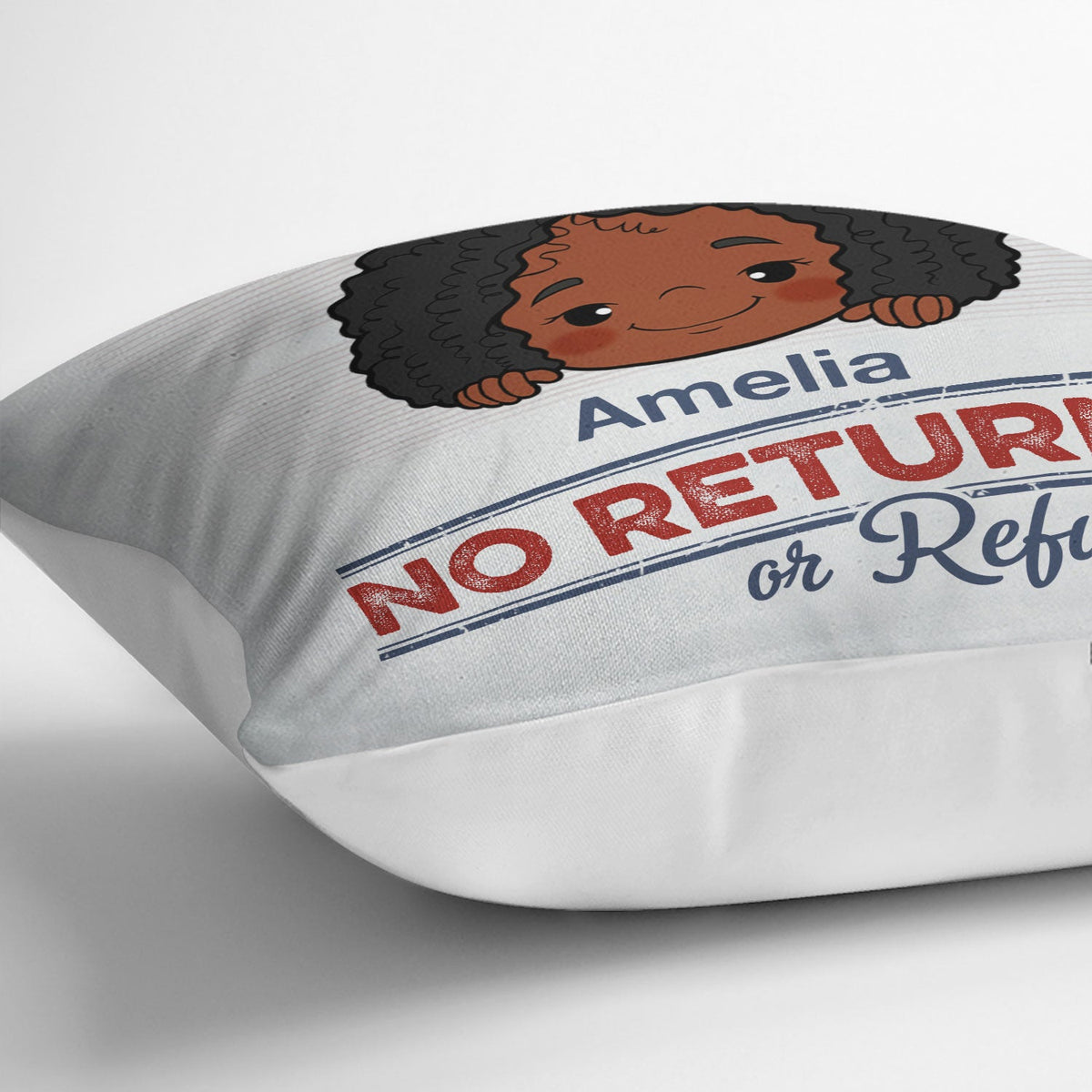 No Returns Or Refunds Grandkids - Funny Gift For Dad, Mom, Grandma, Grandpa - Personalized Pillow