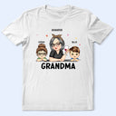 Grandma & Grandkids - Funny, Retirement Gift For Grandma, Mom, Nana, Gigi - Personalized T Shirt