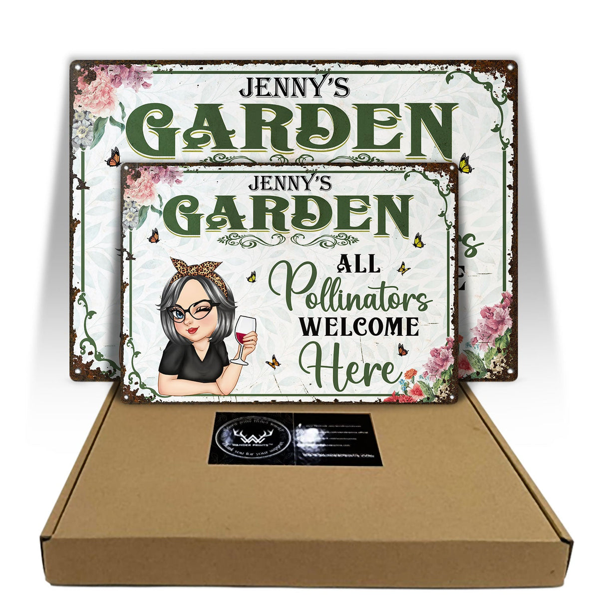 And Into The Garden I Go - Backyard Sign, Gift For Gardening Lovers, Gardeners - Personalized Classic Metal Signs