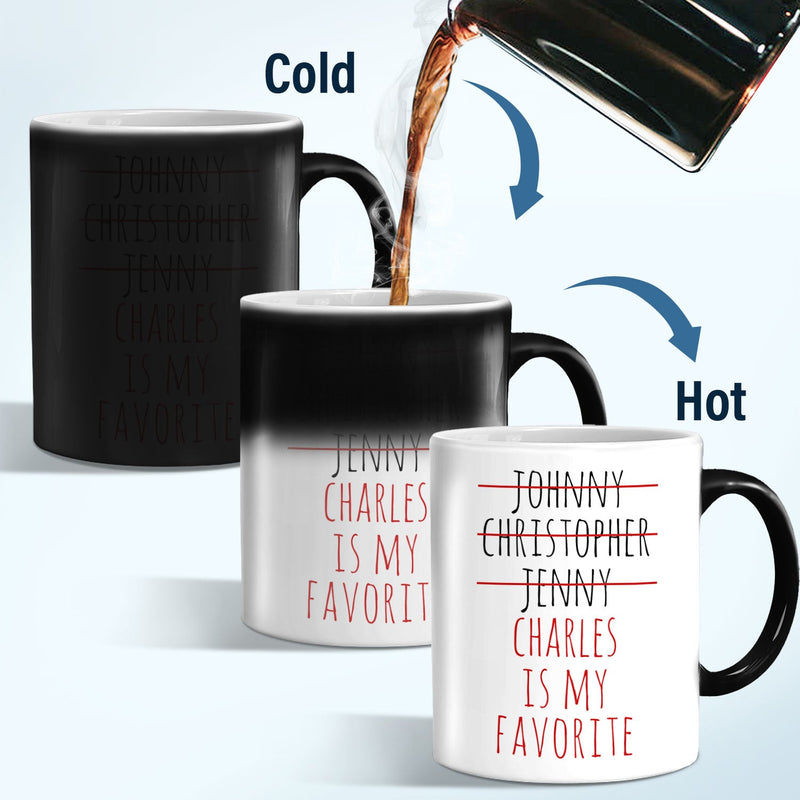 Funny My Favorite Child - Gift For Dad, Mom, Nana, Papa - Personalized Color Changing Mug