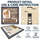 Custom Photo Don't Cry For Me I'm Okay - Personalized Pet Loss Sign, Collar Frame