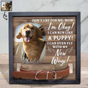 Custom Photo Don't Cry For Me I'm Okay - Personalized Pet Loss Sign, Collar Frame