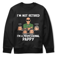 Je ne suis pas à la retraite, je suis un grand-père professionnel - T-shirt personnalisé
