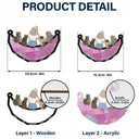 Best Cat Dad Ever - Personalized Window Hanging Suncatcher Ornament