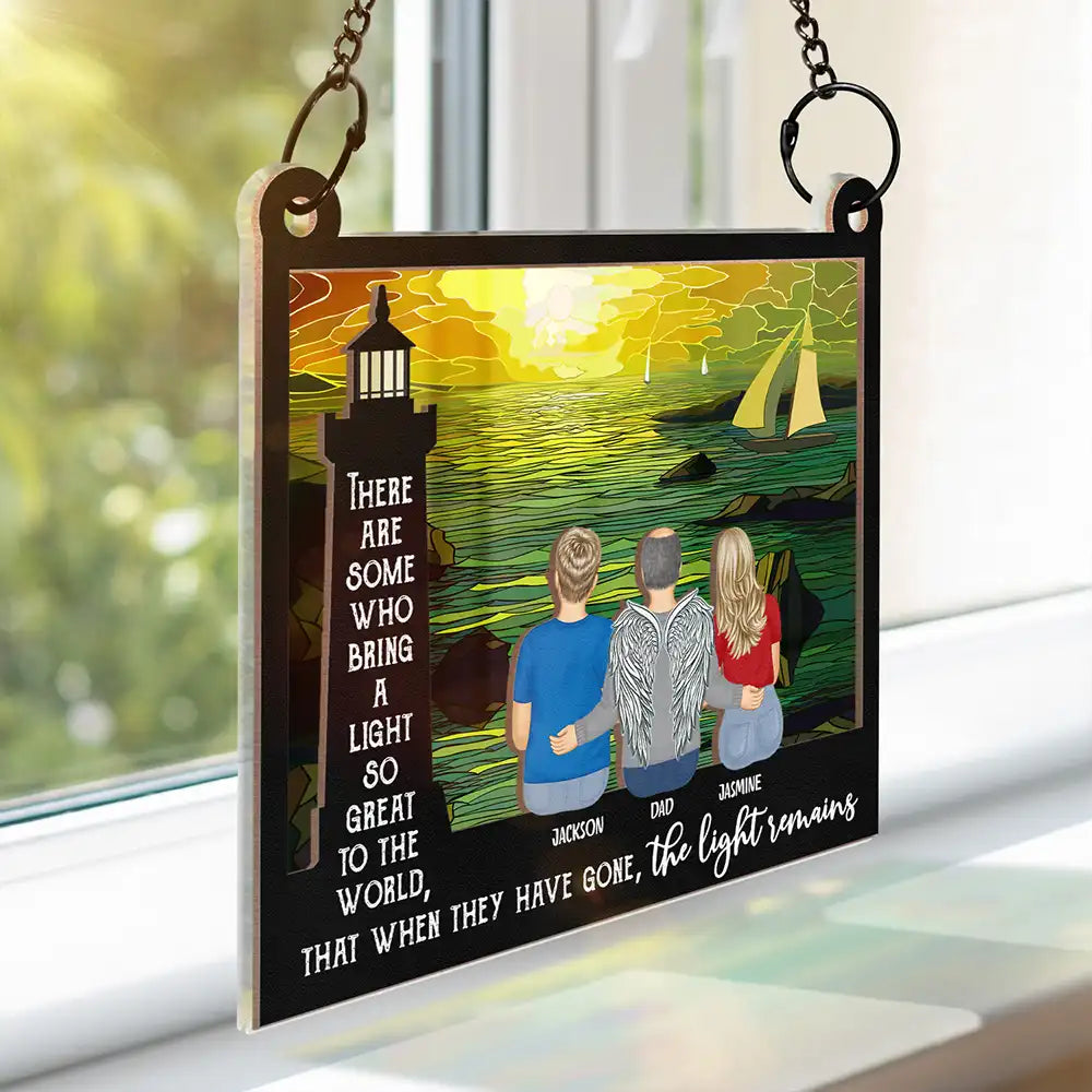 Who Bring A Light So Great To The World - Personalized Window Hanging Suncatcher Ornament