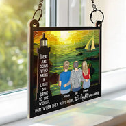 Who Bring A Light So Great To The World - Personalized Window Hanging Suncatcher Ornament