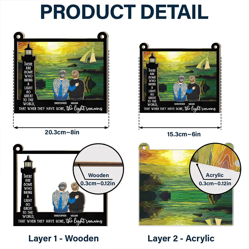 Who Bring A Light So Great To The World - Personalized Window Hanging Suncatcher Ornament