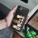 Vintage Map Titles Chibi Kids - Personalized Clear Phone Case