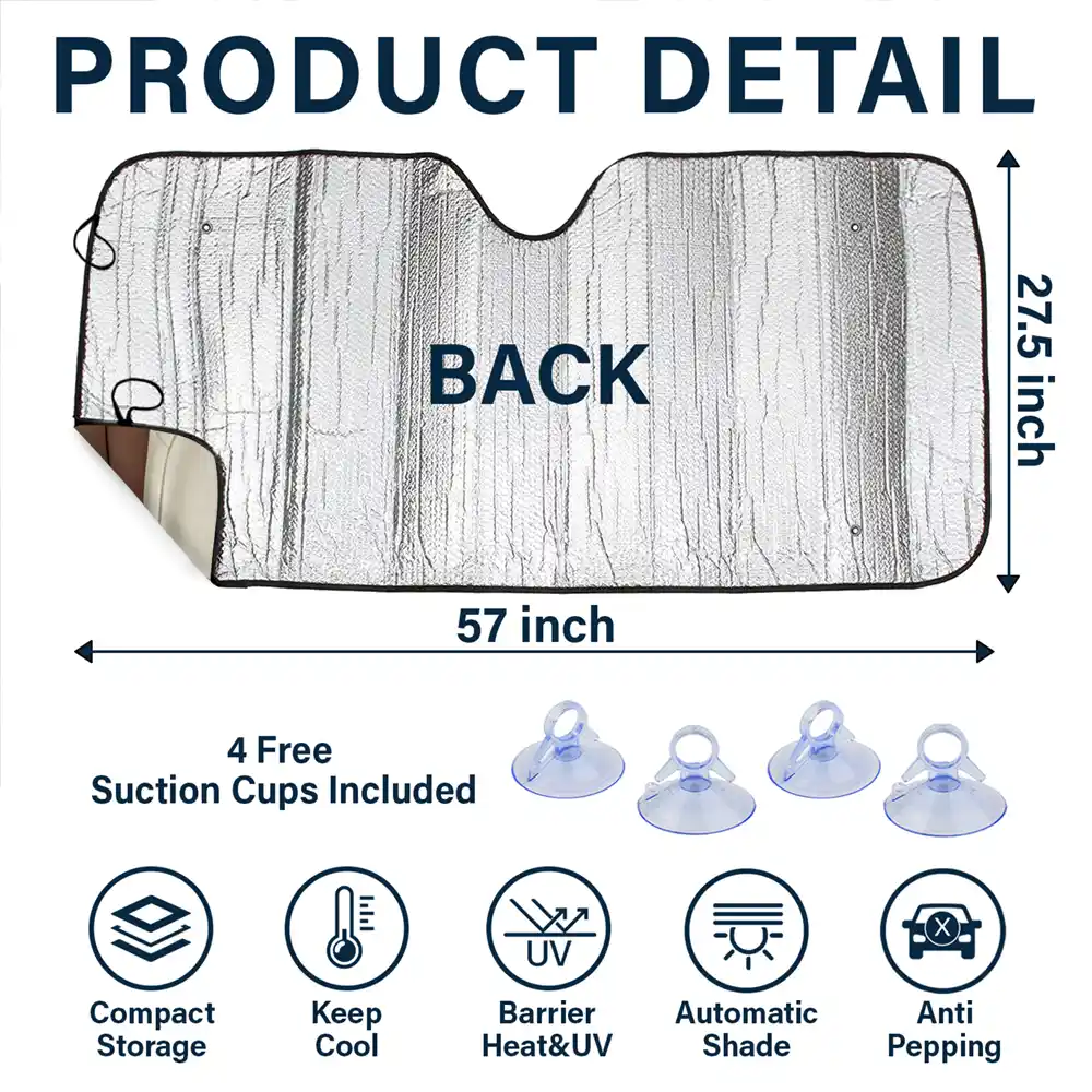 Stars And Stripes Dog Cat On The Drive - Personalized Auto Sunshade