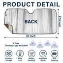 Stars And Stripes Dog Cat On The Drive - Personalized Auto Sunshade