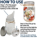 Custom Photo Your Light Will Always Shine In My Heart Memorial - Personalized Mason Jar Light