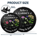 Grandma's Garden Blooming For You - Personalized Circle Memorial Garden Stone